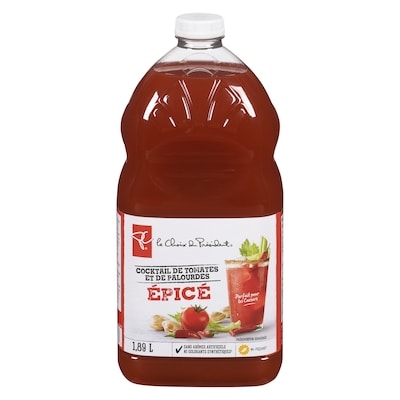 le Choix du Président Cocktail de tomates et de palourdes, épicé 1.89 l, 0,21 $/100ml