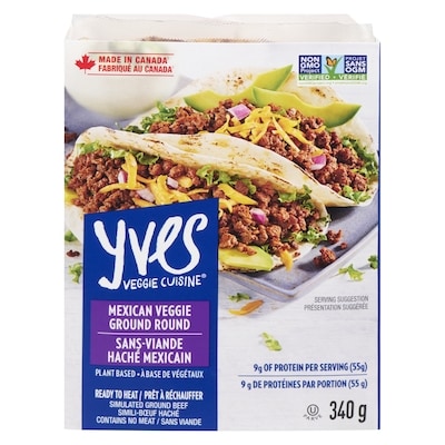 Yves Haché mexicain sans viande 340 g, 2,06 $/100g