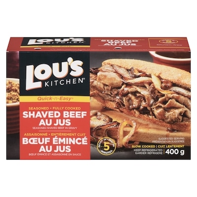 Lous Shaved Beef au Jus 400 g, $2.50/100g