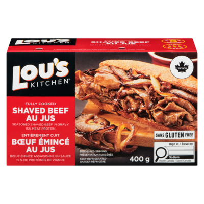 Lou’s Lous Boeuf Emince Jus 400 g, 2,47 $/100g