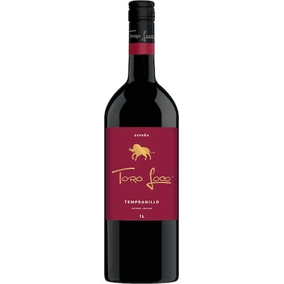 Toro Loco Tempranillo, vin rouge (Pièce d’identité requise au moment du ramassage) 1 l, 1,30 $/100ml