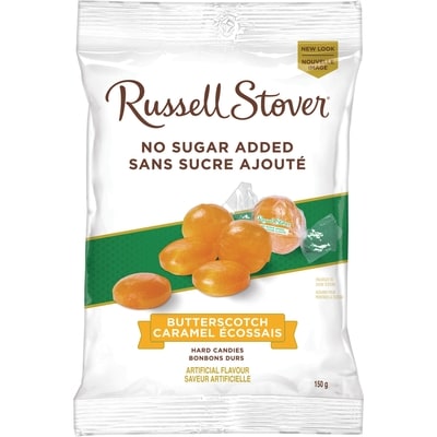 Russell Stover No Sugar Added Butterscotch Hard Candy Bag 150 g, $3.33/100g