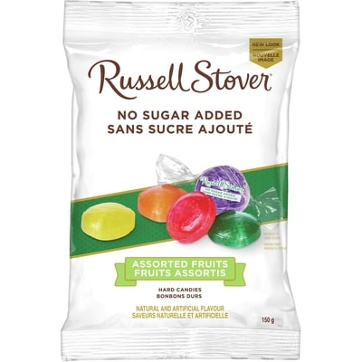 Russell Stover No Sugar Added Assorted Fruit Hard Candy Bag 150 g, $3.33/100g
