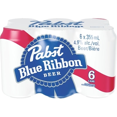 Pabst Bière 4,9 % (Pièce d’identité requise au moment du ramassage) 6x355.0 ml, 0,53 $/100ml