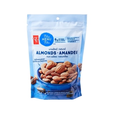 PC Menu Bleu Amandes non salées 275 g, 3,27 $/100g