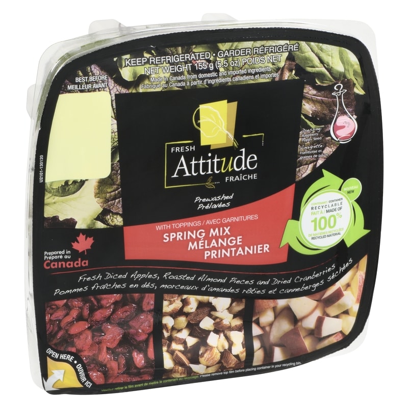 Spring Mix Salad with Toppings Single Sized