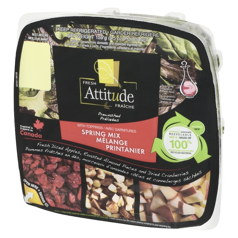 Spring Mix Salad with Toppings Single Sized