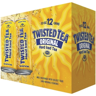 Twisted Tea Thé Glacé Alcoolisé Original (Pièce d’identité requise au moment du ramassage) 12x355.0 ml, 0,69 $/100ml
