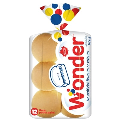 Wonder Pains à hamburger 672 g, 0,59 $/100g