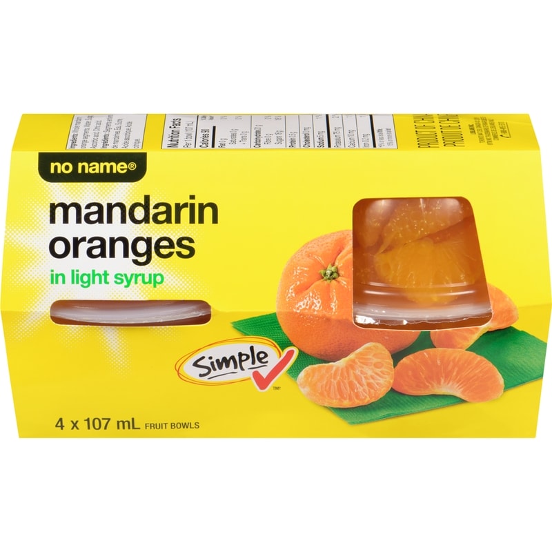 Mandarin Oranges in Light Syrup Fruit Bowls