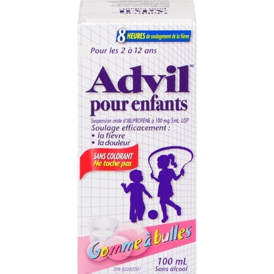 Advil Pour enfants gomme à bulles 100 ml, 12,99 $/100ml