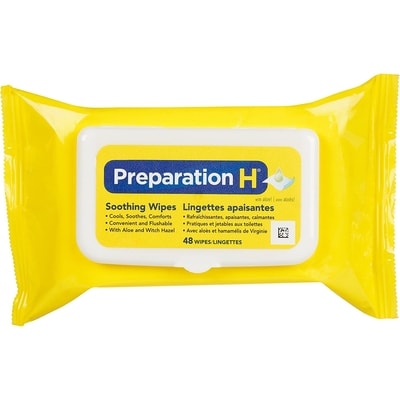 Preparation H Soothing Wipes For Hemorrhoid Cleansing With Aloe And Witch Hazel, 48Count 1 ea, $0.35/1ea