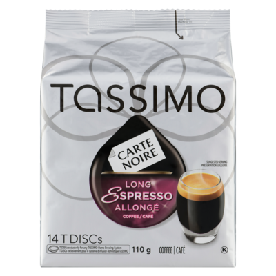 Tassimo Disques individuels T DISC de café Espresso allongé Carte Noire 14 ea, 0,93 $/1ch