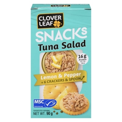 Clover Leaf Tuna Salad Kit, Lemon & Pepper 90 g, $3.32/100g