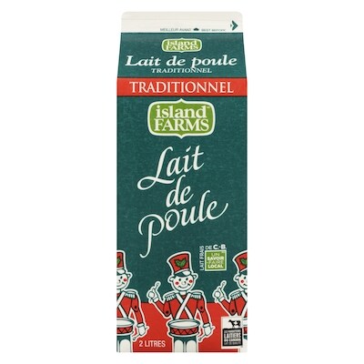 Island Farms Lait de poule 2 l, 0,27 $/100ml