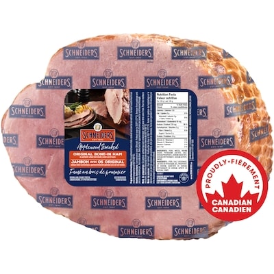 Schneiders Jambon avec os fumé original 8,80 $/1kg 3,99 $/1lb