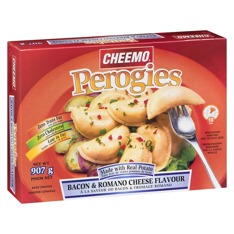 Perogies, Bacon and Romano Cheese Flavour