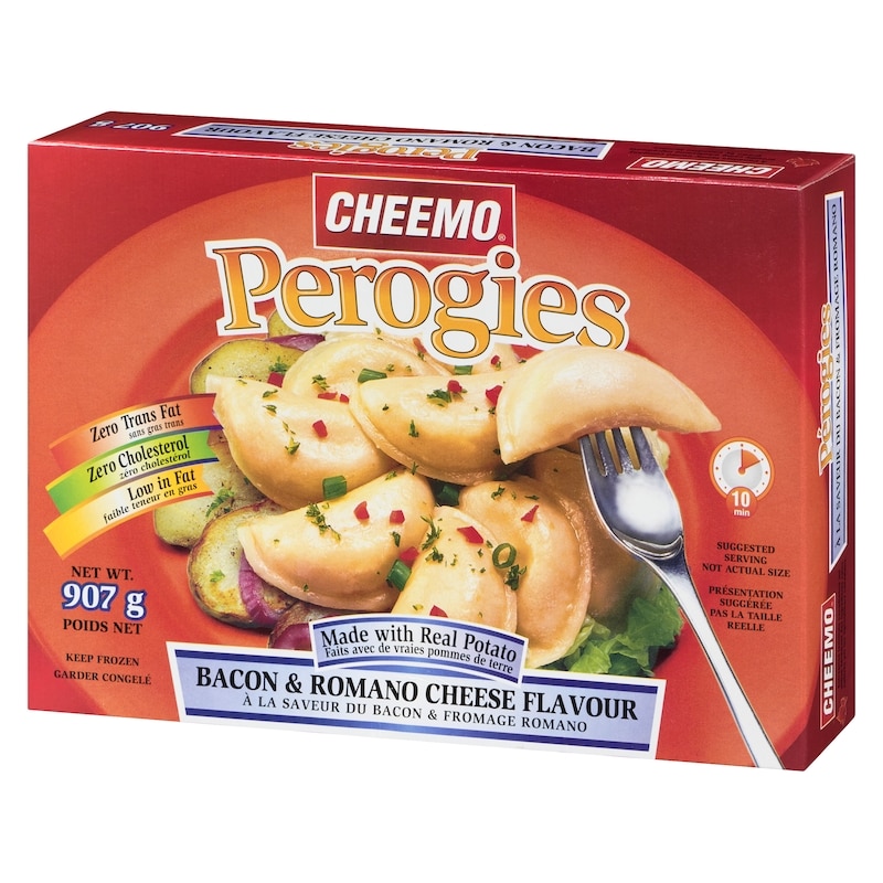 Perogies, Bacon and Romano Cheese Flavour