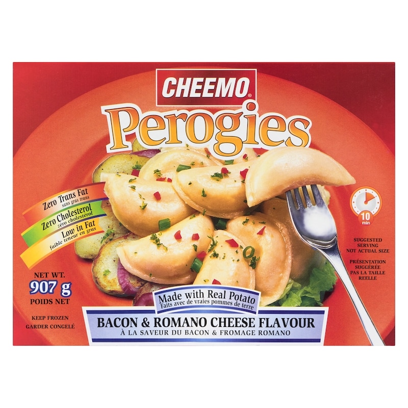 Perogies, Bacon and Romano Cheese Flavour