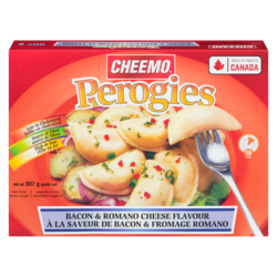 Cheemo Pérogies, à la saveur du bacon et fromage romano 907 g, 0,44 $/100g