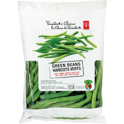 President's Choice Green Beans 340 g, $1.76/100g