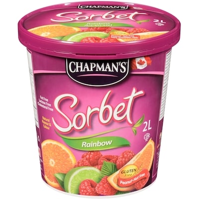 Chapmans Rainbow Sorbet 2 l, $0.40/100ml