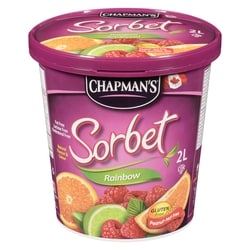 Chapmans Rainbow Sorbet 2 l, $0.40/100ml