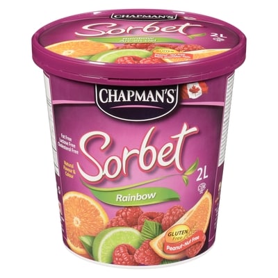 Chapmans Rainbow Sorbet 2 l, $0.45/100ml