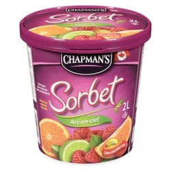 Chapman’s Arc-en-ciel Sorbet 2 l, 0,30 $/100ml