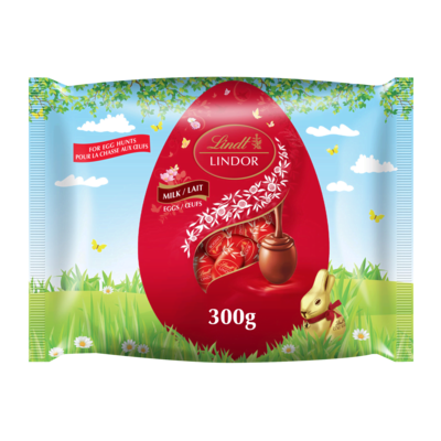 Lindt Mini œufs LINDOR au chocolat au lait  300 g, 4,67 $/100g