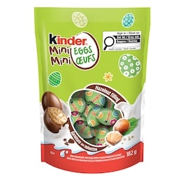 Hazelnut Mini-Eggs, individually wrapped chocolate covered mini eggs with a milky hazelnut centre