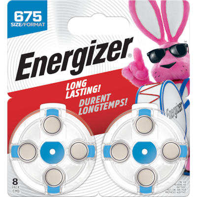 Energizer EZ Turn & Lock Format 675, Emballage de X, Bleu 8 ea, 2,12 $/1ch