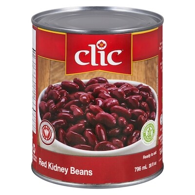 Clic Red Kidney Beans 796 ml, $0.21/100ml