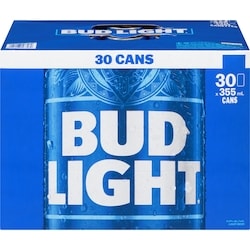 Bud Light Cans (ID required at pick-up) 30x355.0 ml, $0.55/100ml