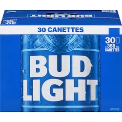 Bud Light Bud Light (Pièce d’identité requise au moment du ramassage) 30x355.0 ml, 0,46 $/100ml
