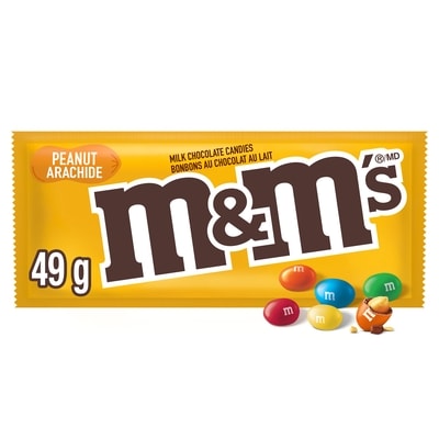 M&M's Peanut Milk Chocolate Candies, Bag 49 g, $4.06/100g