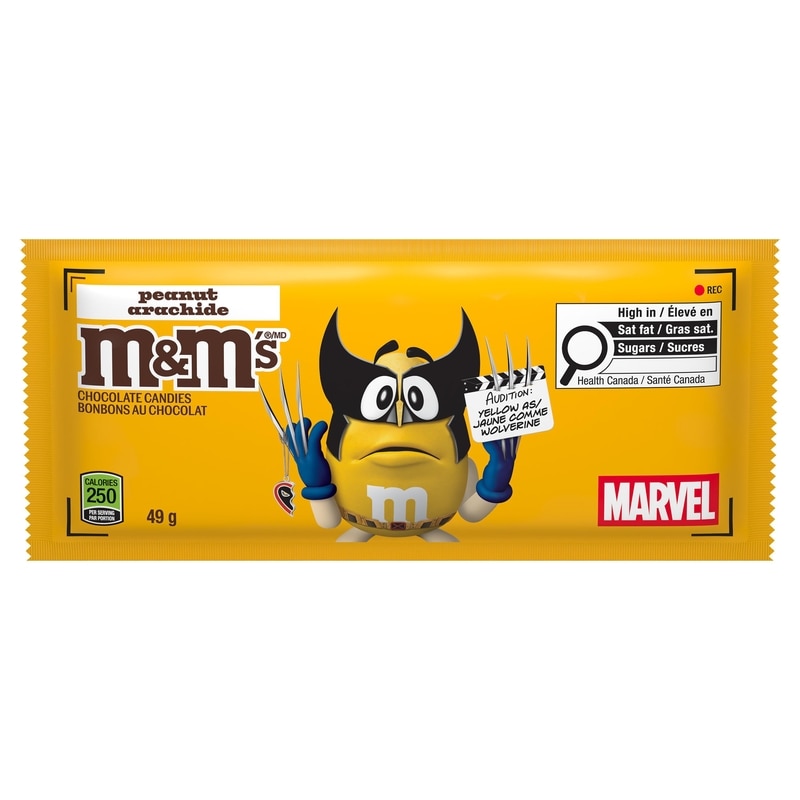 M&M's Marvel Limited Edition, Peanut Milk Chocolate Candies, Bag