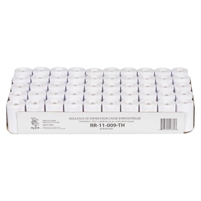 Hypax Hypax Rouleaux de Papier pour Caisse Enregistreuse 50 Rouleaux 50x1.0 ea, 0,66 $/1ch