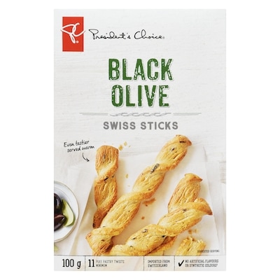 Black Olive Swiss Sticks