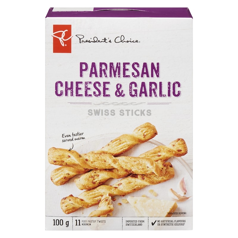 Parmesan Cheese & Garlic Swiss Sticks