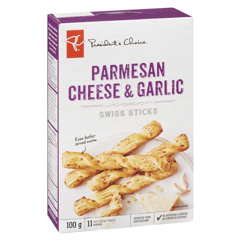 Parmesan Cheese & Garlic Swiss Sticks