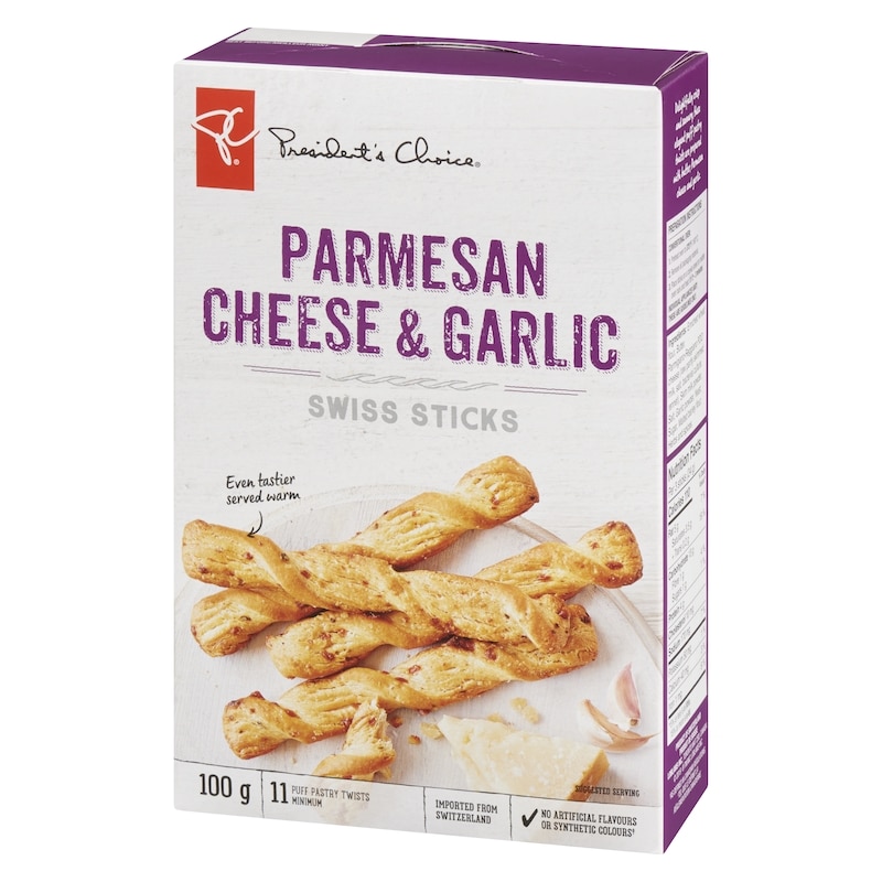 Parmesan Cheese & Garlic Swiss Sticks