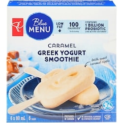 Caramel Greek Yogurt Smoothie Frozen Bars