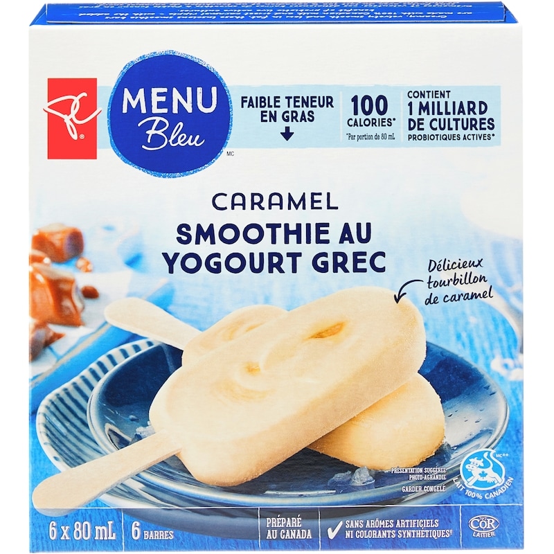 Caramel Greek Yogurt Smoothie Frozen Bars