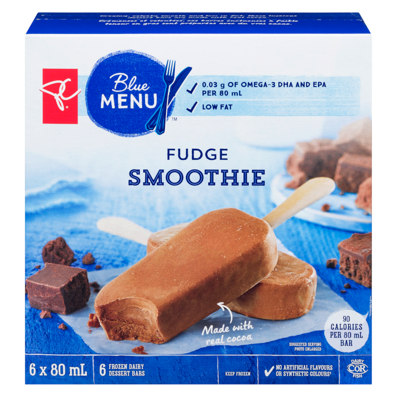 Fudge Smoothie Frozen Dairy Dessert Bars