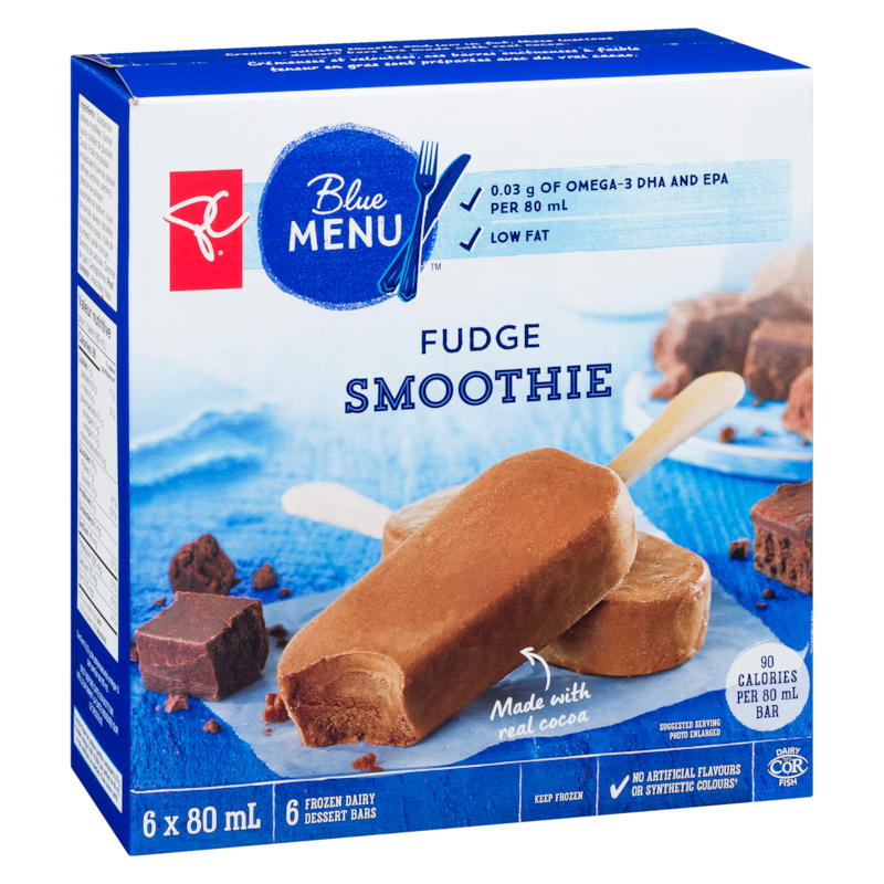 Fudge Smoothie Frozen Dairy Dessert Bars