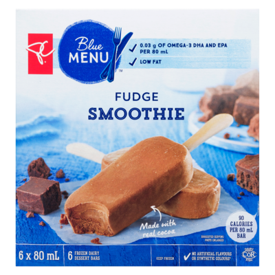 Fudge Smoothie Frozen Dairy Dessert Bars