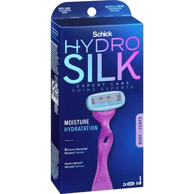Rasoir pour femmes Schick Hydro Silk, 1 manche et 2 cartouches