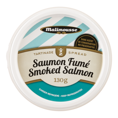 Malimousse Smoked Salmon Spread 130 g, $3.68/100g