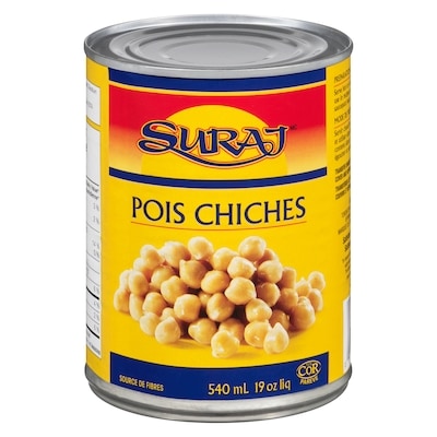 Suraj Pois chiches 540 ml, 0,33 $/100ml